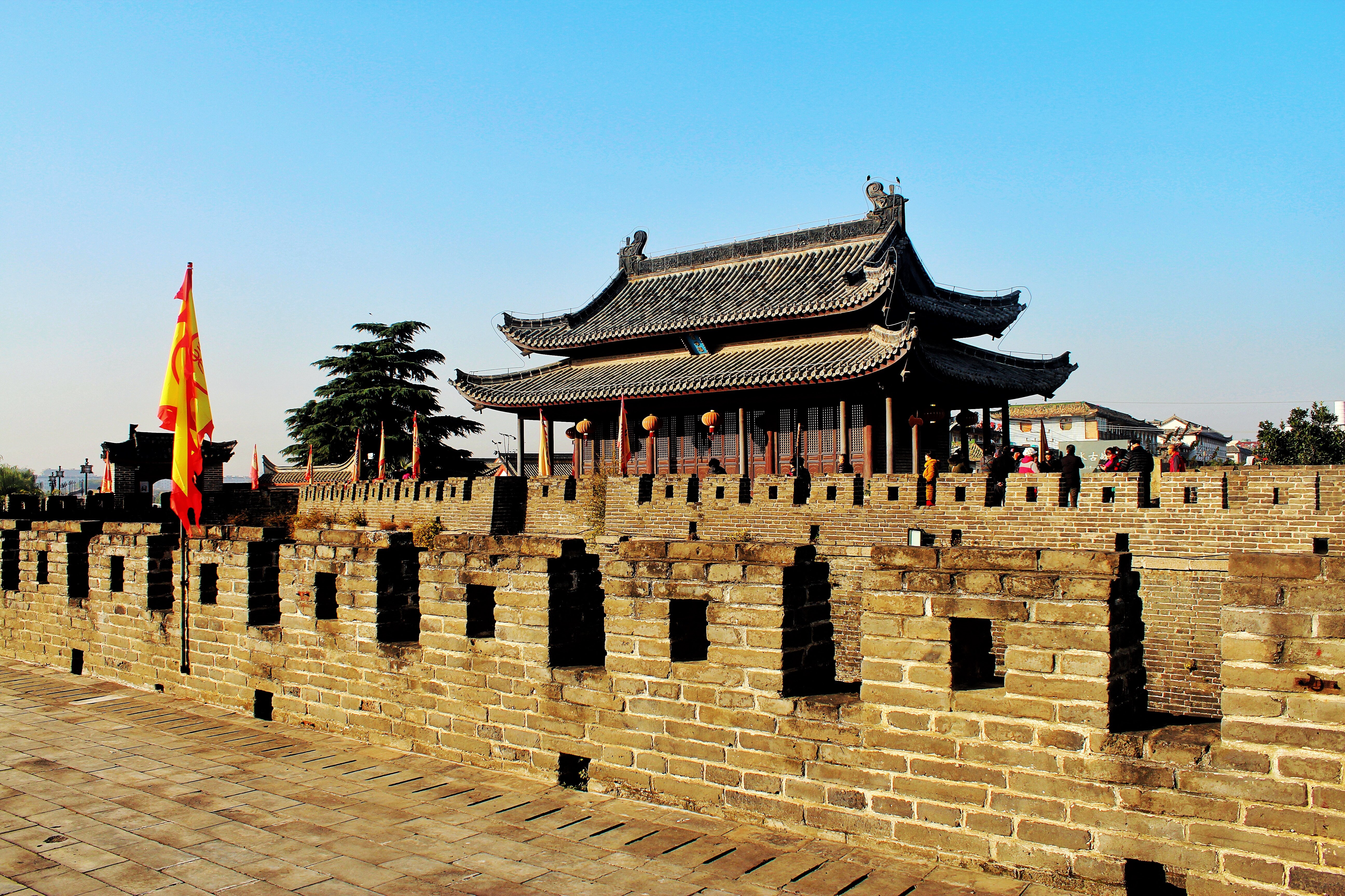 寿县城墙作为宋至清代古建筑同时也是凝聚了古代劳动人民智慧与力量