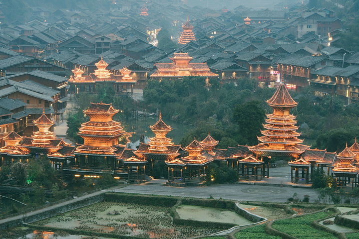 肇兴侗寨夜景