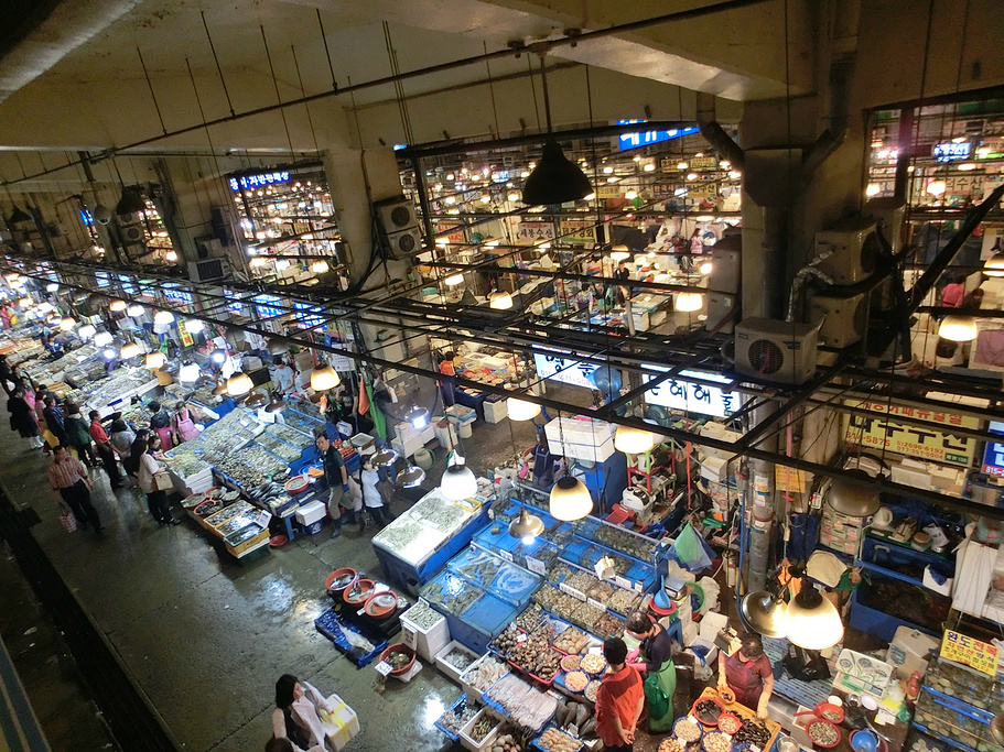 鹭梁津水产市场