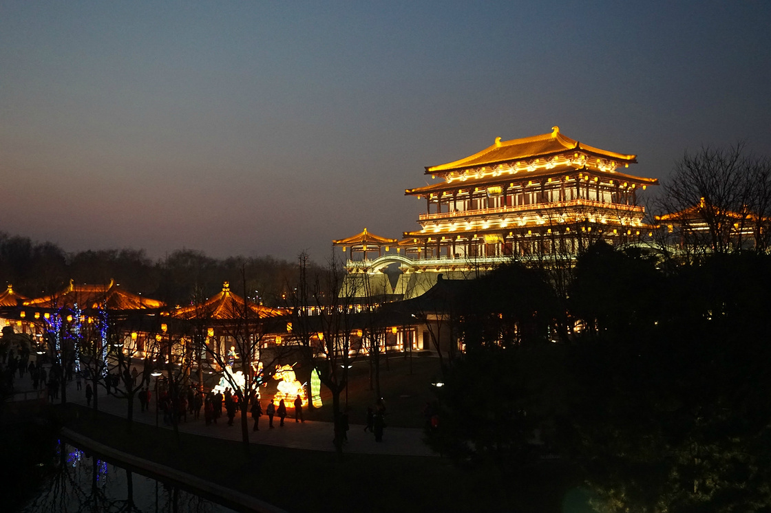 春节西安美食与风景并存（淡季）