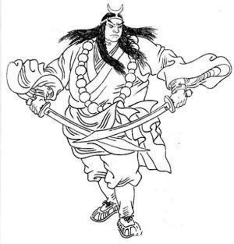 再往西一点,有一座大画家黄宾虹的塑像.