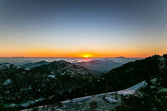 白色黄山,美景惊艳