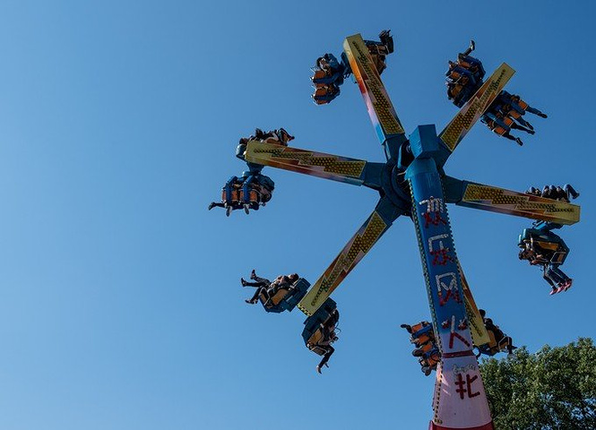 当然,跳楼机也很是刺激_上海欢乐谷"的评论图片