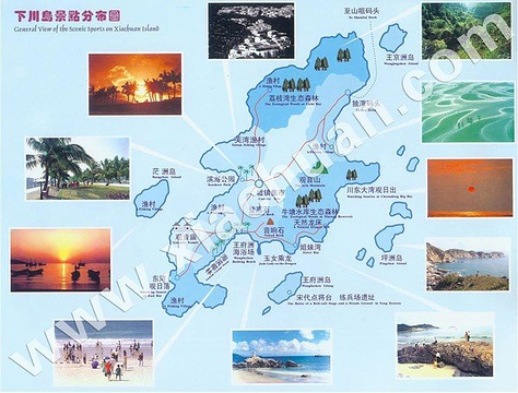 下川岛王府洲旅游度假区旅游景点攻略图