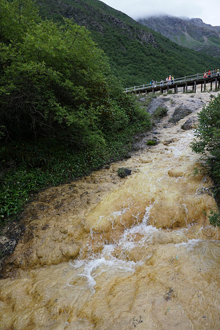 "缆车直达黄龙上部，景色很美，原谅我现在已经没有心情回忆黄龙的景色了_黄龙风景名胜区"的评论图片