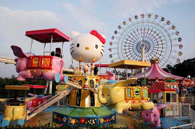 新山的hello kitty town是日本以外的第一家hello kitty主题乐园,主题