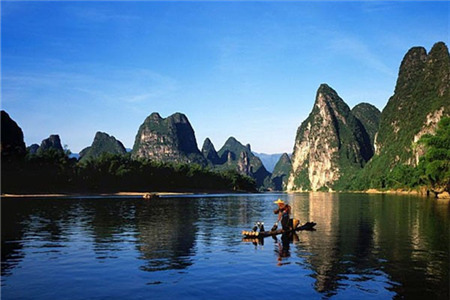 漓江钻石水道竹筏漂流