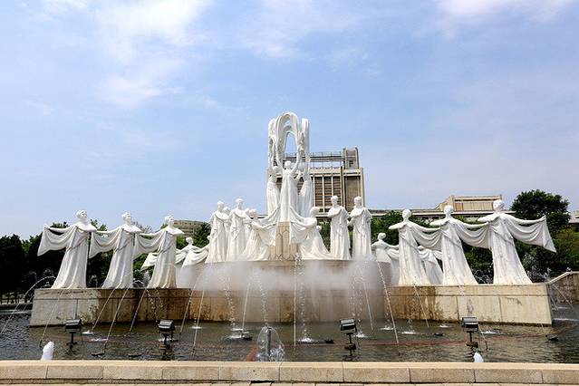 万寿台喷水公园