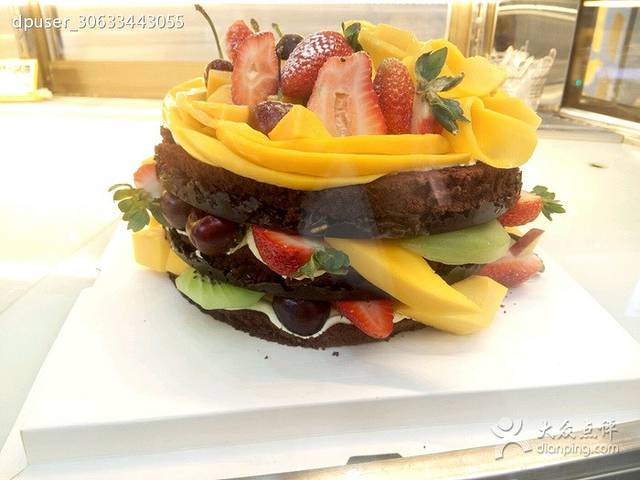 芭菲烘焙·0卡糖低脂动物奶油生日蛋糕