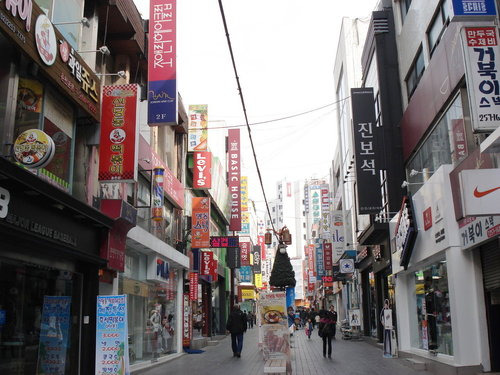 明洞购物街