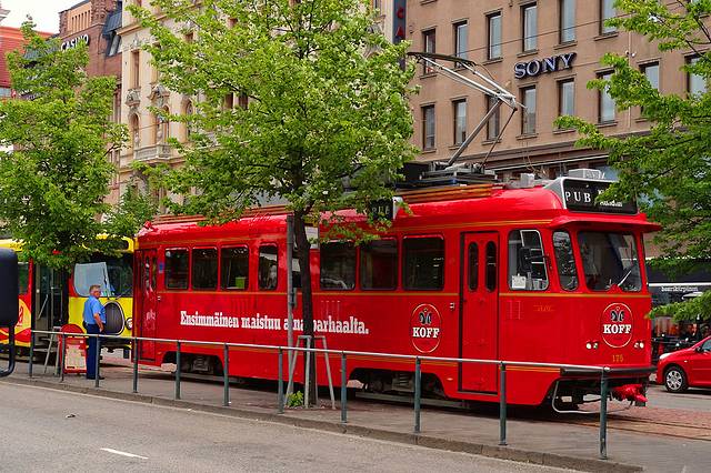 The Spårakoff电车酒吧