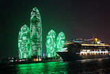 扬帆号夜游三亚湾