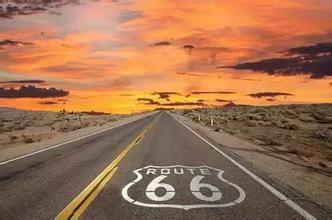 66号公路起点牌