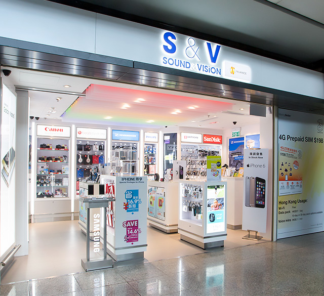 DUFRY旗下Sound and Vision（香港国际机场一号客运大楼6E125分店）