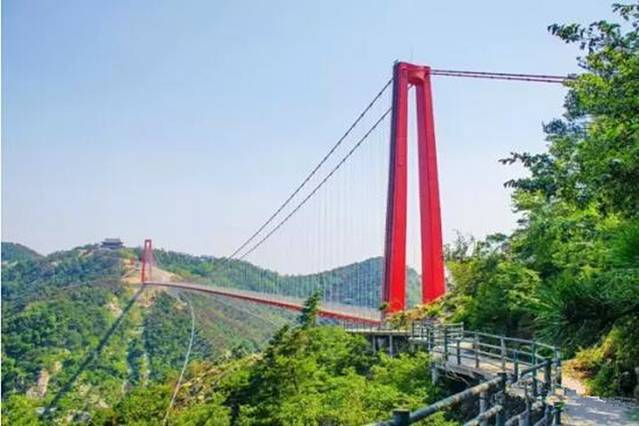 世界第一人行悬索桥