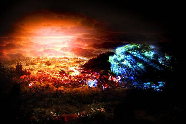 井冈山斗争全景画声光电演示馆