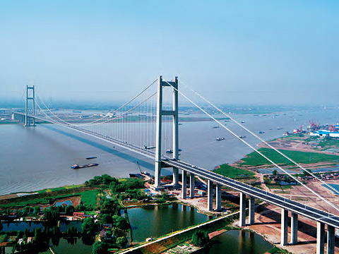 润扬长江公路大桥runyang yangtze river bridge