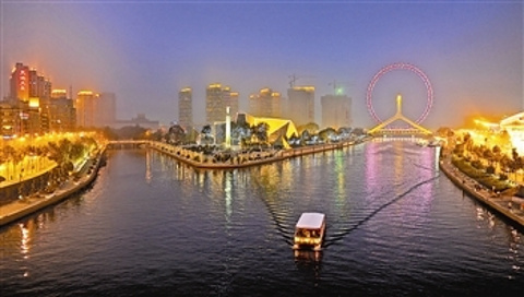 海河外滩公园游船