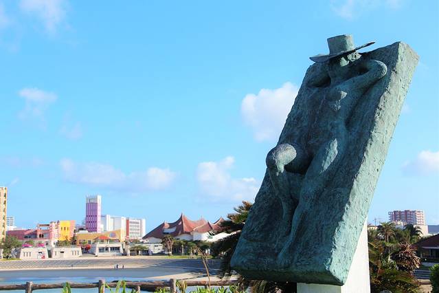 北谷公园落日海滩