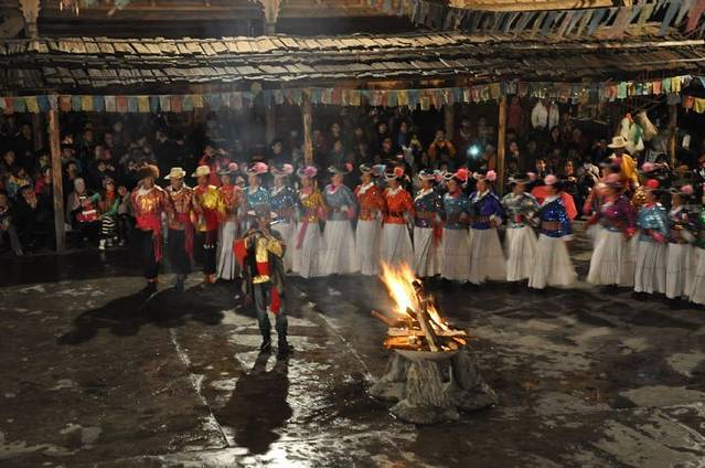 【丽江】大落水锅庄篝火晚会