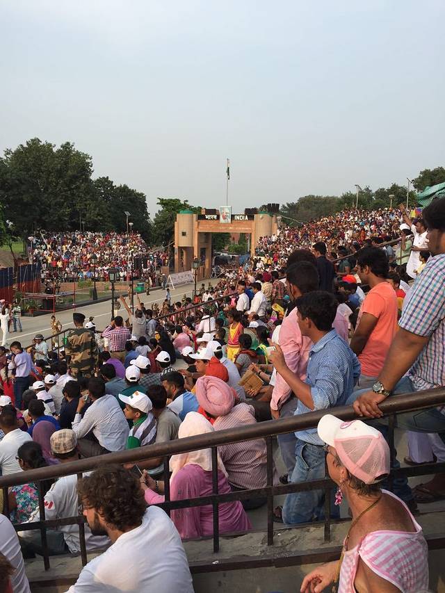 印巴边界降旗仪式