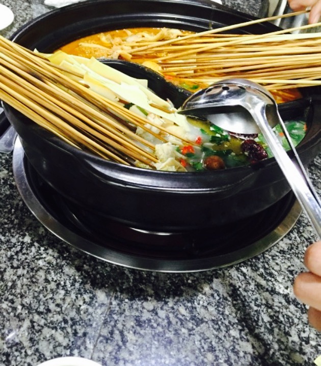 香锅里辣豆皮涮牛肚(铜川总店)