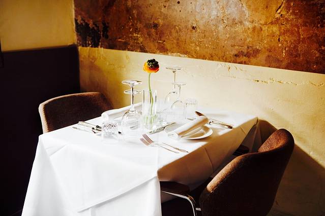 Blumen - Restaurant in der Bar