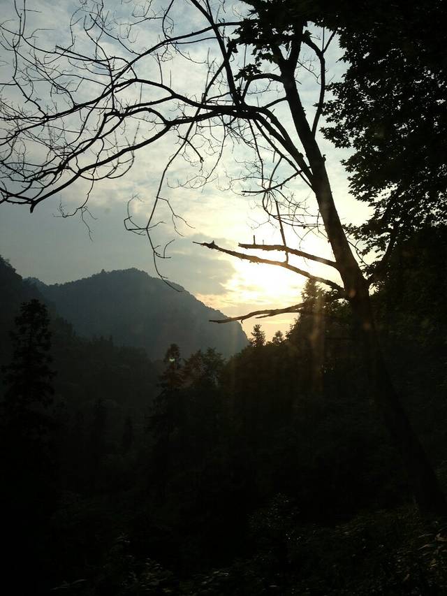 峨眉山五显岗停车场