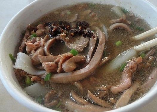 原汤腰花粉馄饨