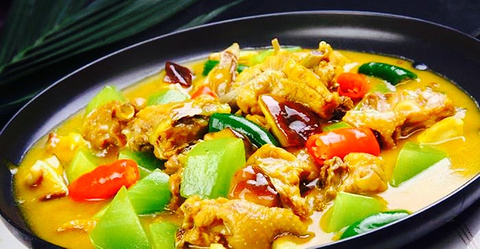 味之源酸辣粉黄焖鸡米饭