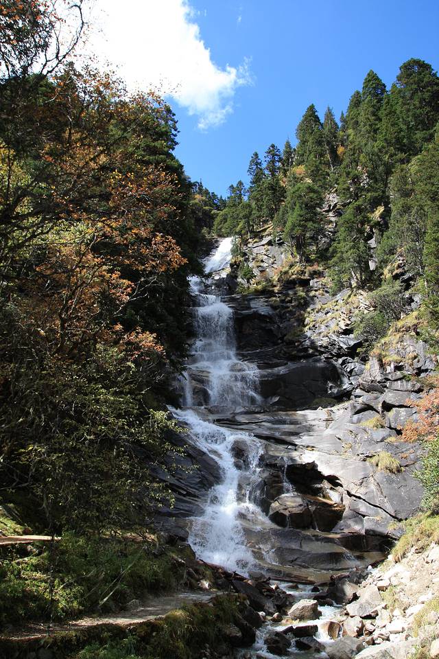 毕棚沟景区-白龙瀑布