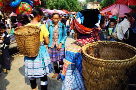 老勐乡集市(赶集日)