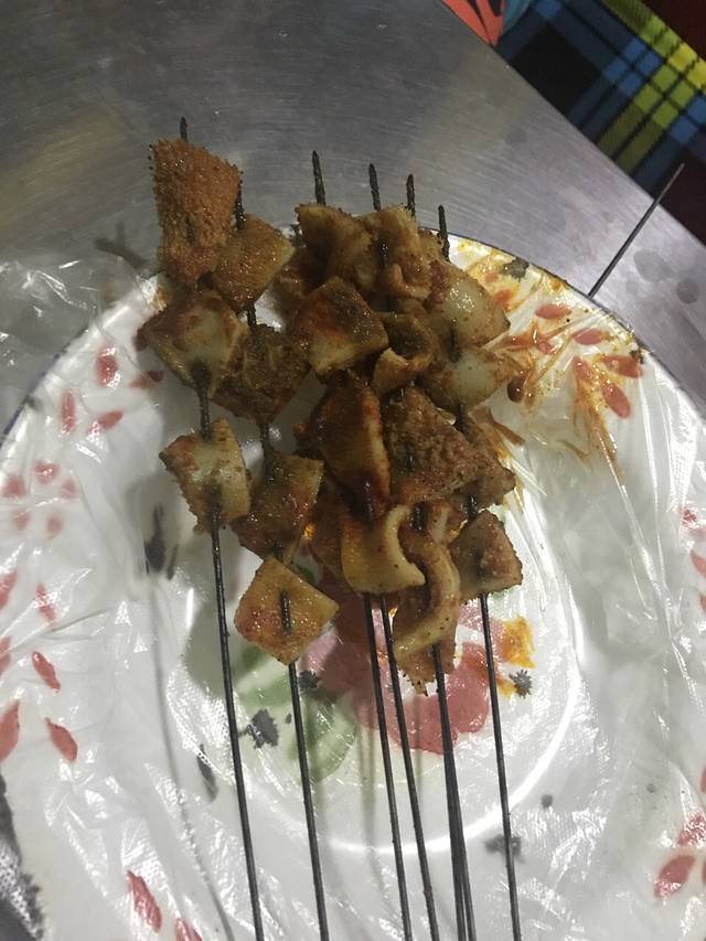 马义黑白条烤羊肉