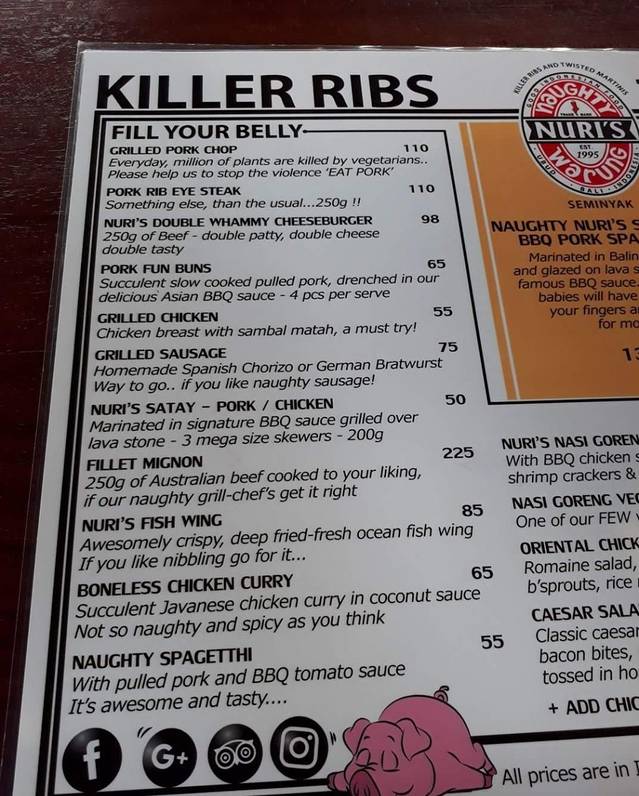 Naughty Nuri's Warung Seminyak