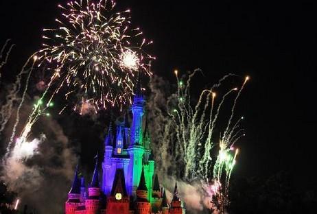 幻想天空中的烟花