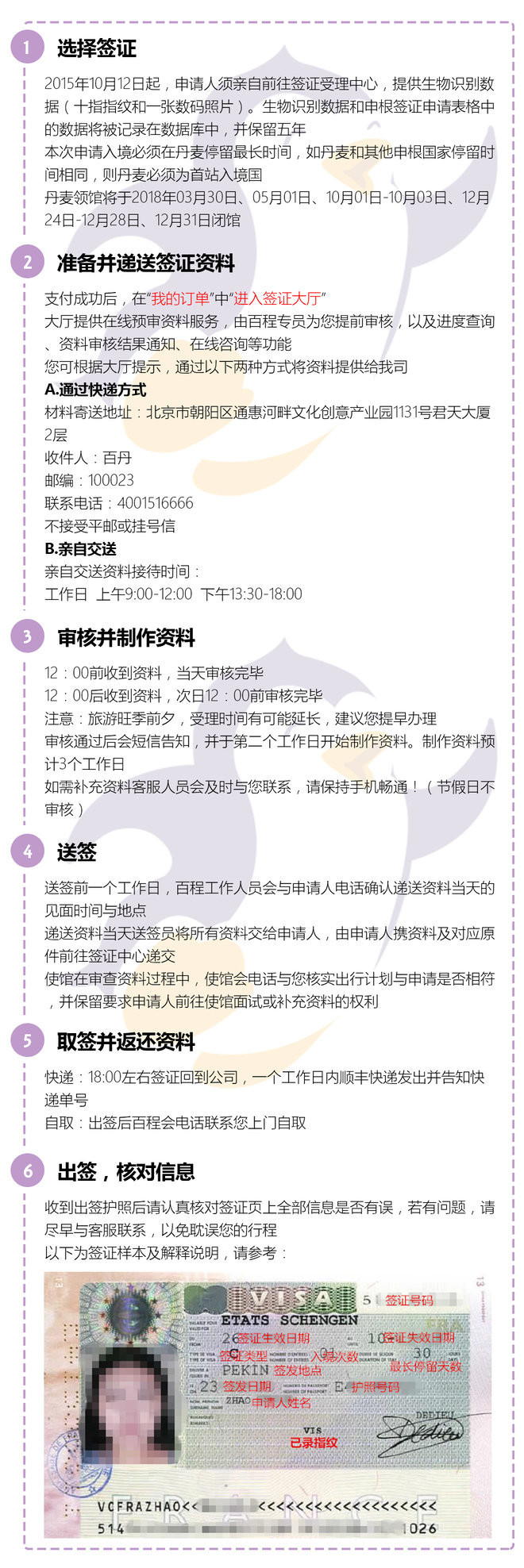 【北京送签】丹麦旅游签证/拒签退全款/顺丰包回邮