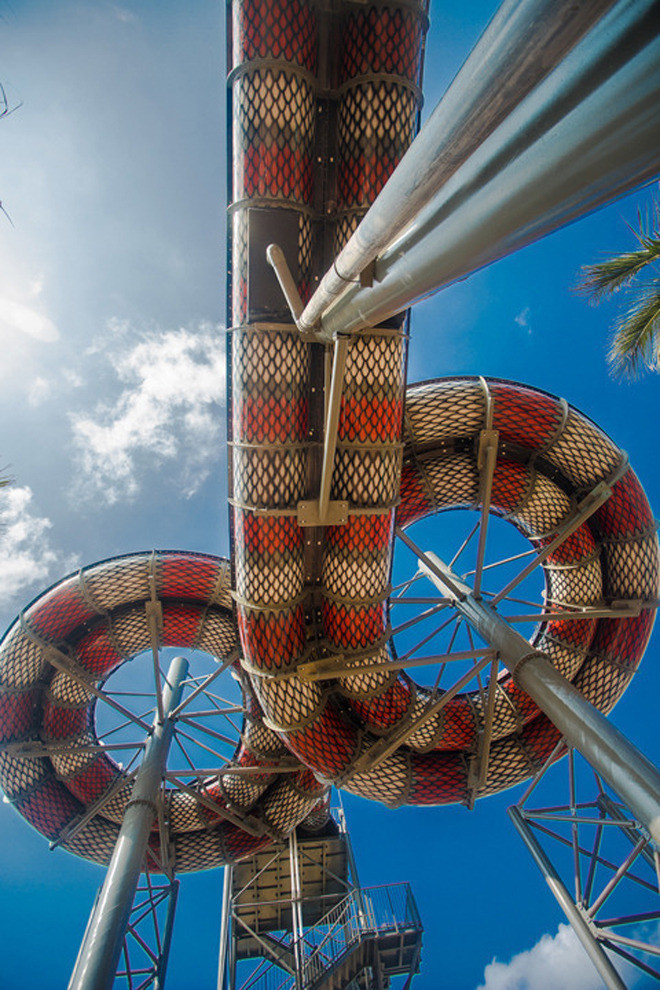 双螺旋组合滑道