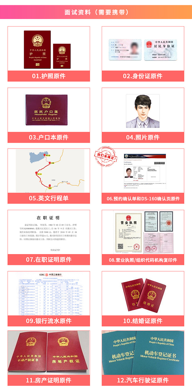 【全国办理】美国商务签证/旅游签证/探亲访友签证/十年多次/加急/evus