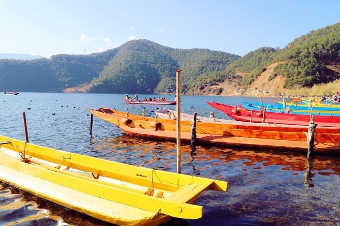 猪槽船游湖-登岛